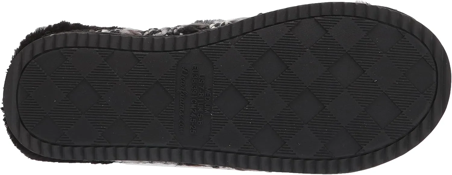 Dearfoams Women's Cora Striped Knit Clog Slipper