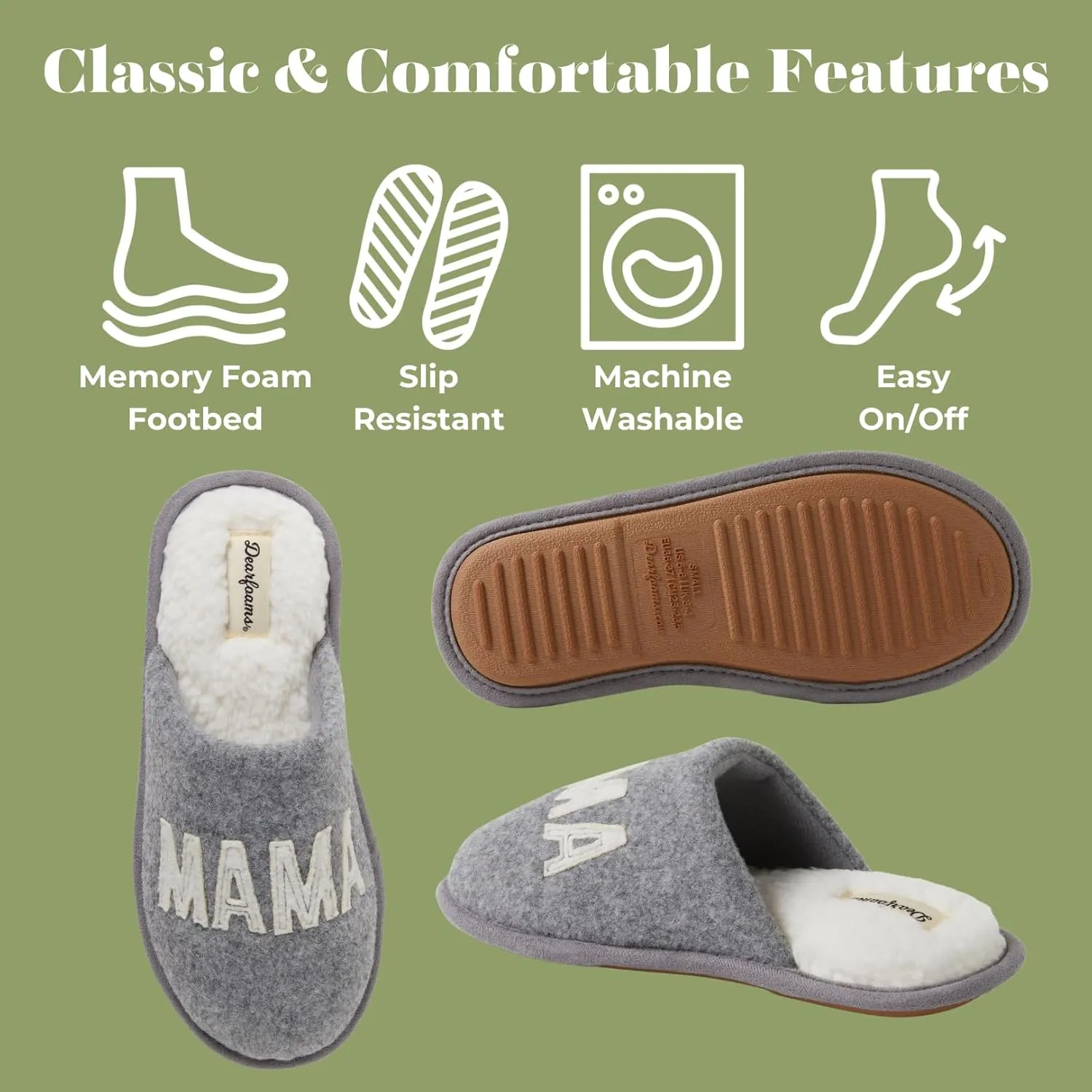 Dearfoams Women's Mama Bear Slipper