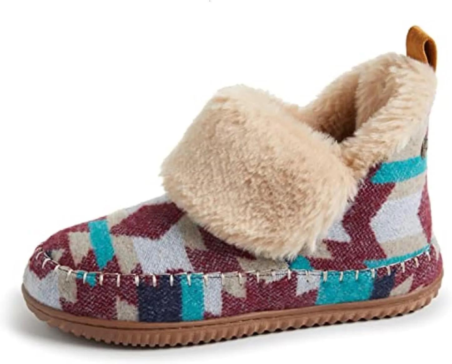 Dearfoams Women's Moritz Indoor/Outdoor Cozy Bootie Camping Furry Slipper