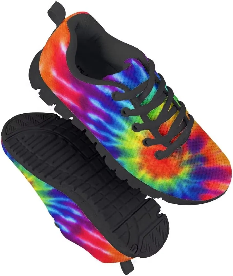 Dellukee Boys Girls Fashion Sneakers Kids Orange/Yellow/Blue/Black Solid Color Polka Dot Walking Running Shoes