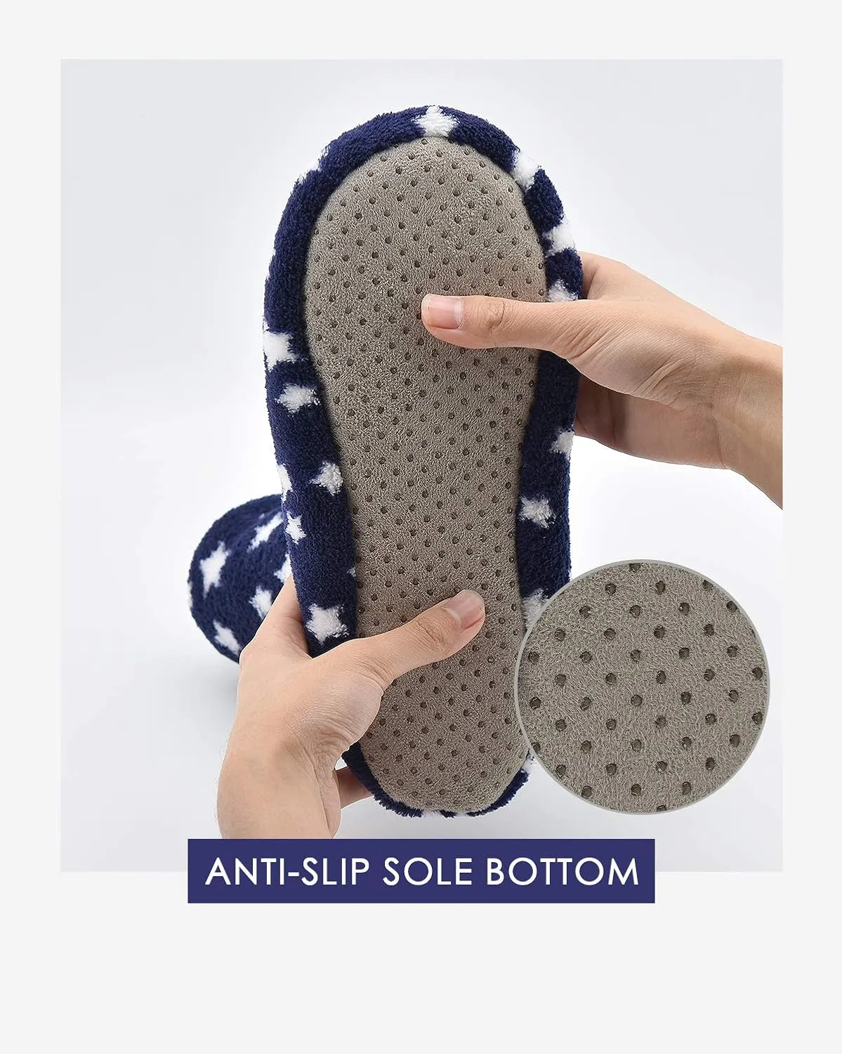 DICUIRD Slipper Socks with Grippers for Women,Winter Cozy&Comfy Boot Slippers for Women