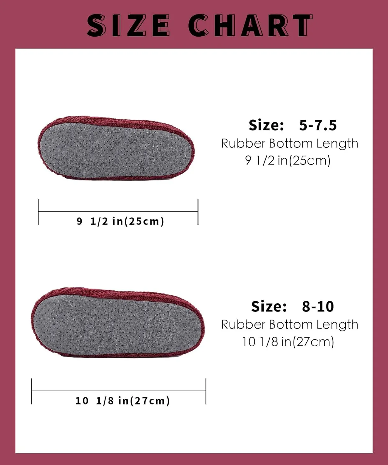DICUIRD Womens Thick & Warm Slipper Socks with Grippers - Knit House Slippers