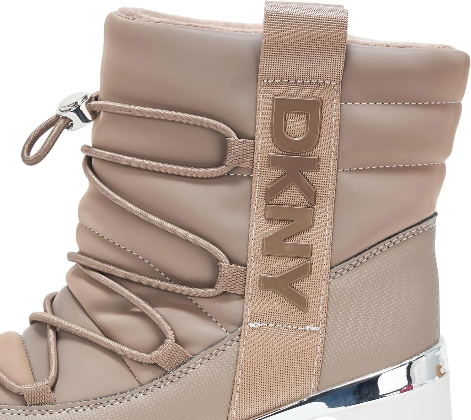 DKNY Women's Perla Wedge Sneaker Boot Heeled Sandal