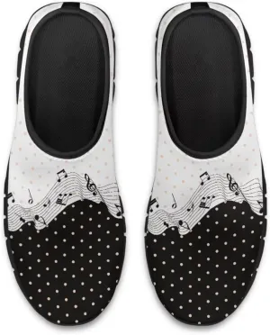 Dog Paw Print Casual Shoes for Women Slip On Low Top Flat Sneakers Breathable Mesh Footwear for Walking