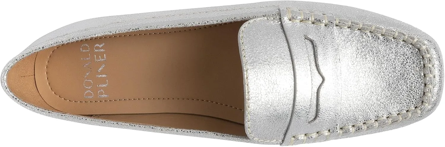 Donald J Pliner Women's Binah Metallic Penny Loafer