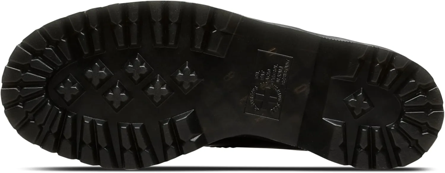Dr. Martens Unisex 8053 Quad 5-Eye Shoe, Black Polished Smooth