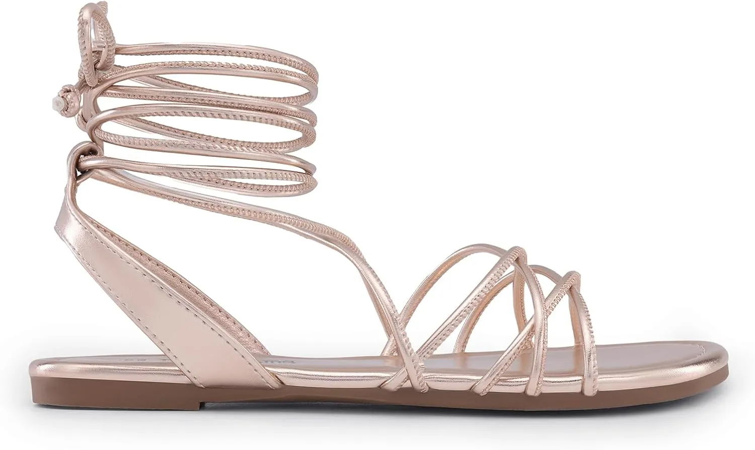 DREAM PAIRS Lace-up Gladiator Sandals Strappy Dressy Summer Flat Sandals for Women