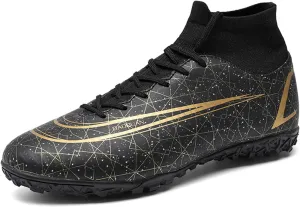 DRESER Athletic adult children's football shoes men's indoor and outdoor football shoes track and field turf world team non-slip running sports lightweight breathable non-slip shock-absorbing shoes