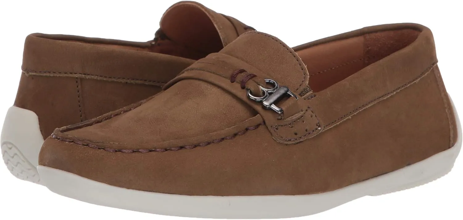 Driver Club USA Unisex-Child Boys/Girls Leather Fashion Luxury Driving Loafer with Rope Anchor Detail