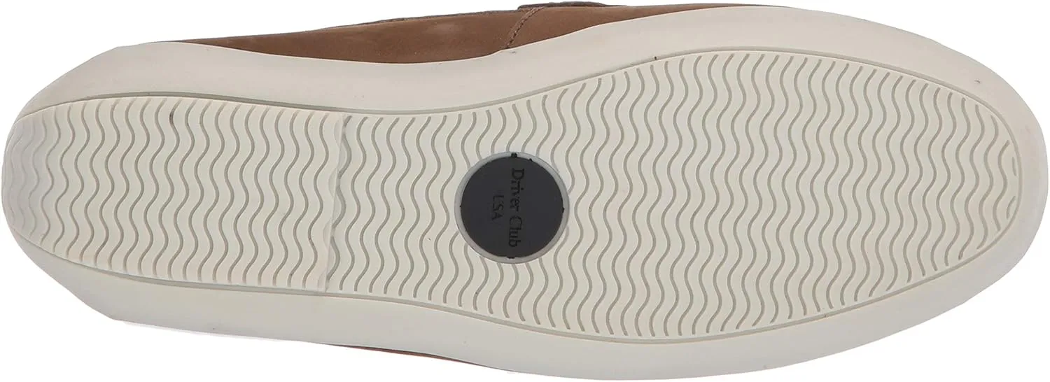 Driver Club USA Unisex-Child Boys/Girls Leather Fashion Luxury Driving Loafer with Rope Anchor Detail