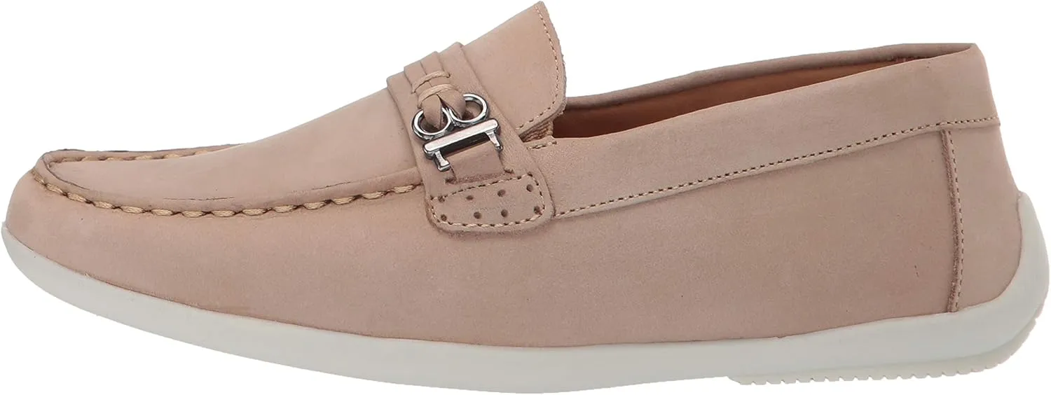 Driver Club USA Unisex-Child Boys/Girls Leather Fashion Luxury Driving Loafer with Rope Anchor Detail