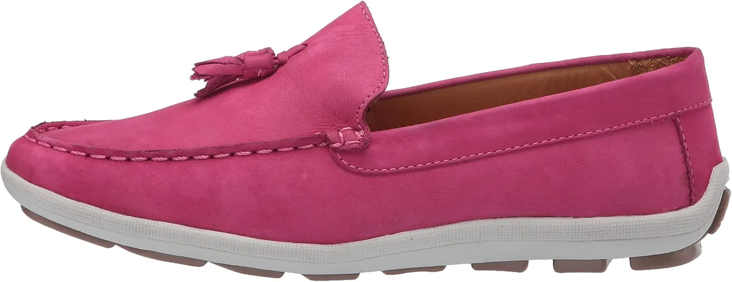 Driver Club USA Unisex-Child Kids Boys/Girls Leather Driving Loafer with Tassle Detail
