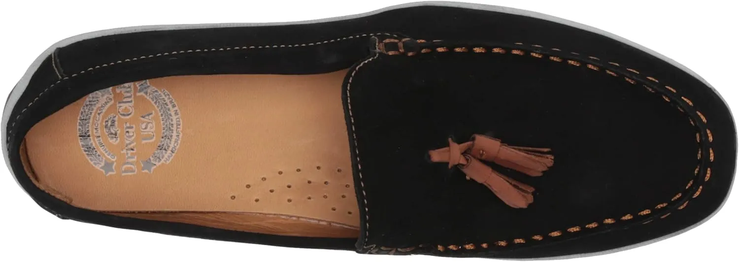 Driver Club USA Unisex-Child Kids Boys/Girls Leather Driving Loafer with Tassle Detail