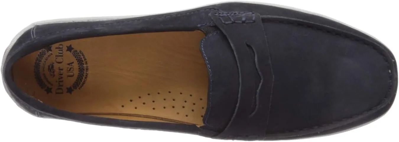 Driver Club USA Unisex-Child Kids Boys/Girls Leather Penny Driving Style Loafer