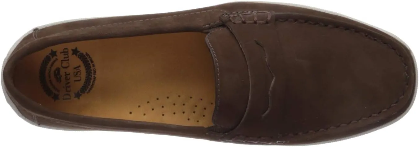 Driver Club USA Unisex-Child Kids Boys/Girls Leather Penny Driving Style Loafer