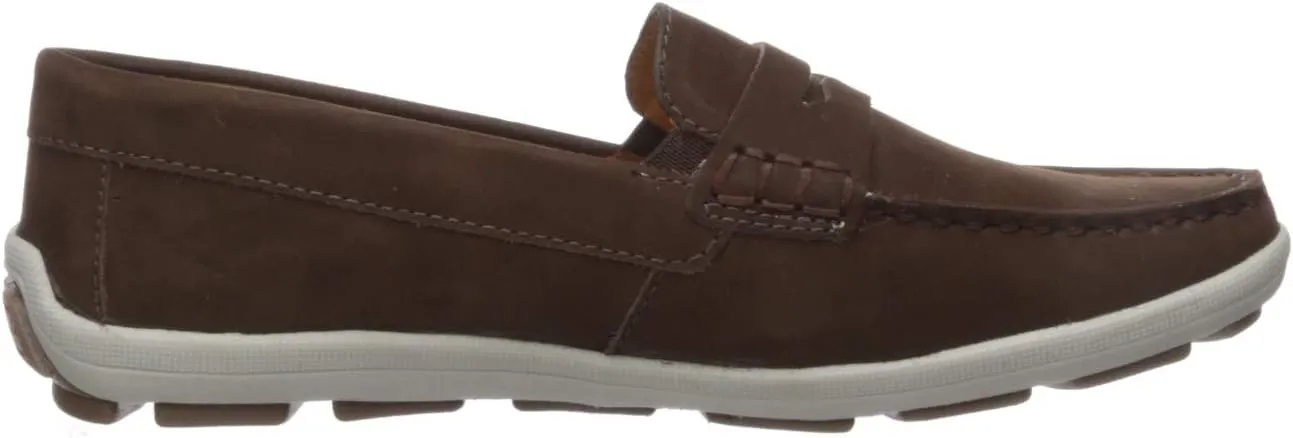 Driver Club USA Unisex-Child Kids Boys/Girls Leather Penny Driving Style Loafer