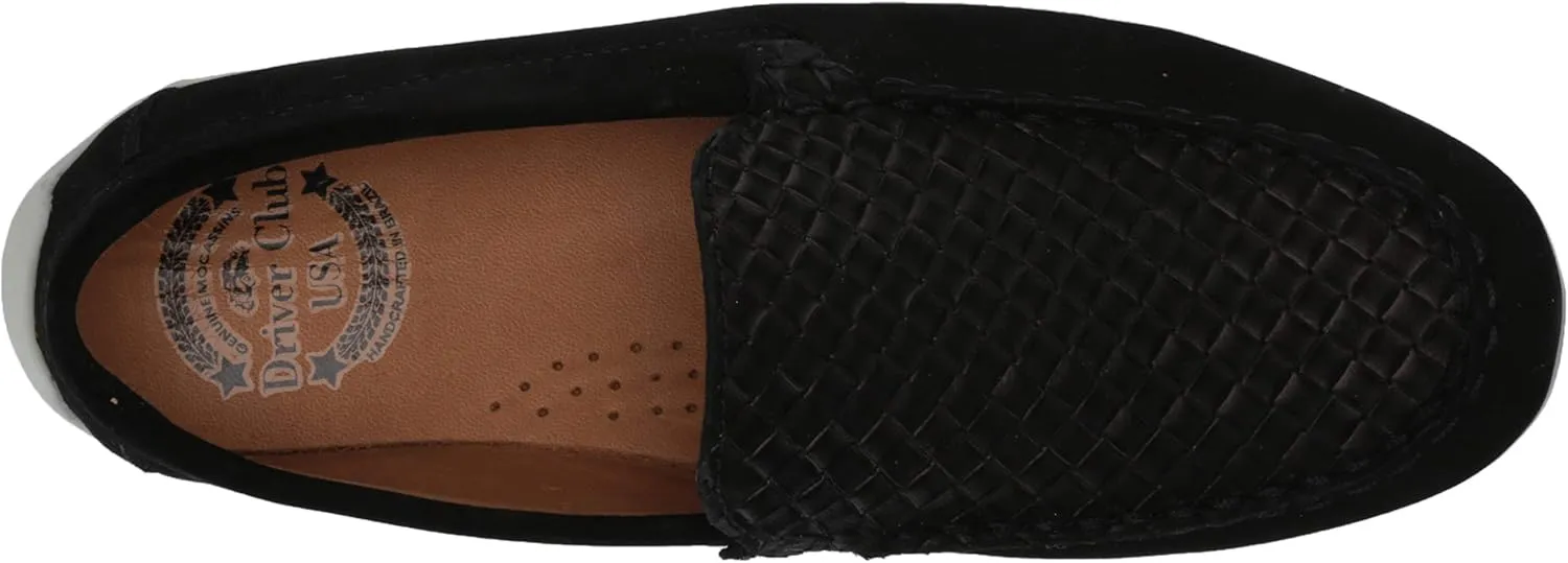 Driver Club USA Unisex-Child Kids Leather Fashion Luxury Driving Loafer with Venetian Detail