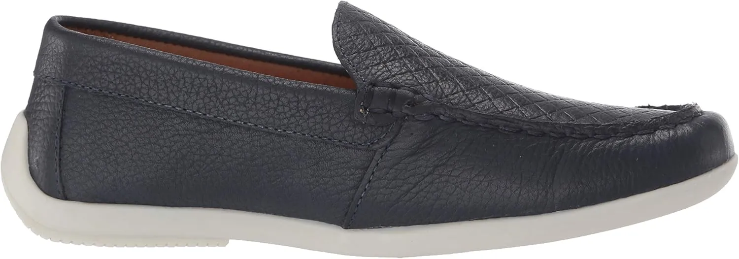 Driver Club USA Unisex-Child Kids Leather Fashion Luxury Driving Loafer with Venetian Detail