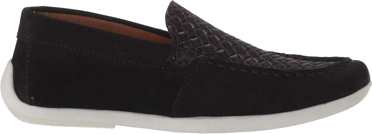 Driver Club USA Unisex-Child Kids Leather Fashion Luxury Driving Loafer with Venetian Detail
