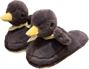 Duck Slippers for Women Fuzzy Animal Plush Slippers Winter Indoor House Slides Warm Fluffy Slipper for Men