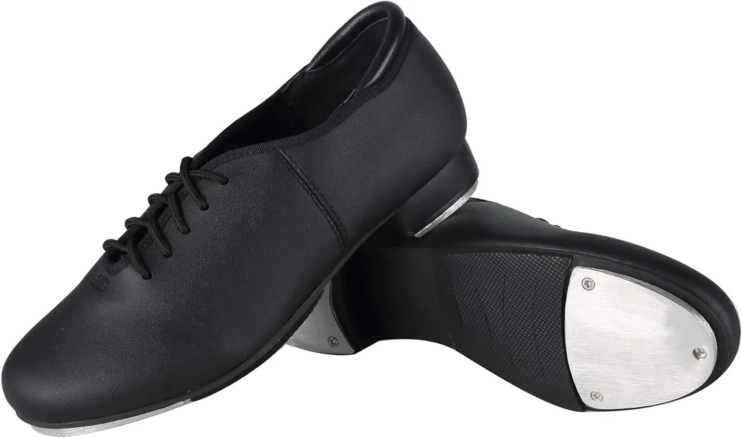 Dynadans Manmade Leather Lace Up Tap Shoe Dance Shoes for Women and Men's Dance Shoes