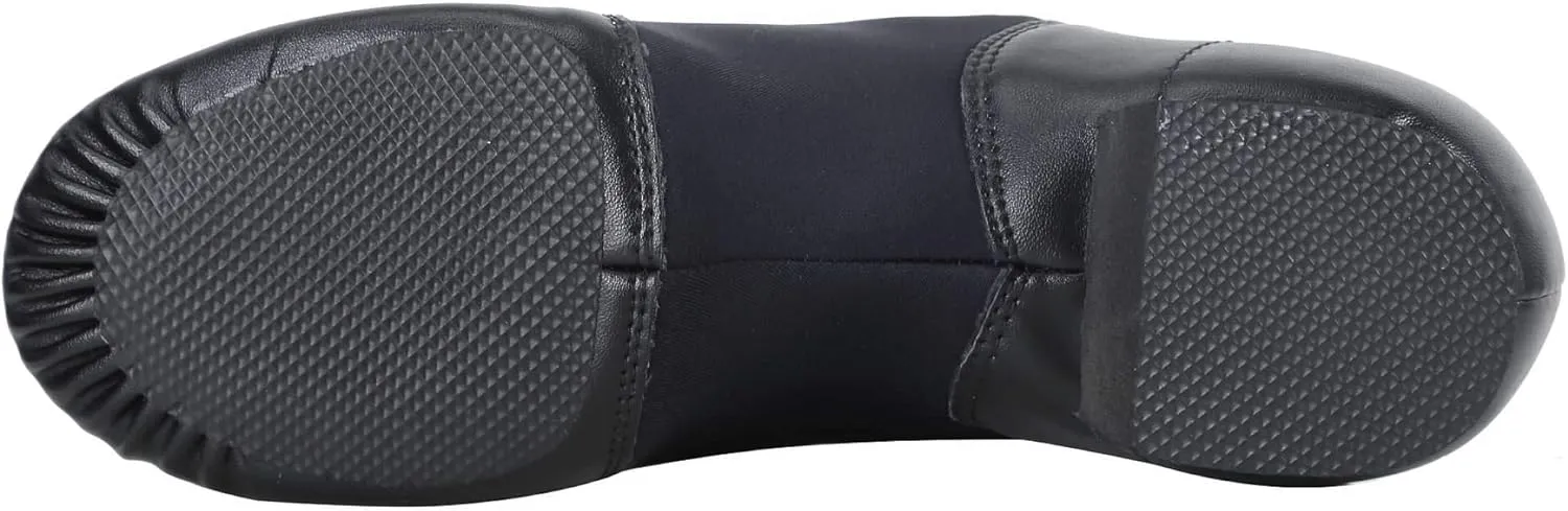 Dynadans Unisex PU Leather Upper Slip-on Jazz Shoe with Arch Insert for Women and Men's Dance Shoes