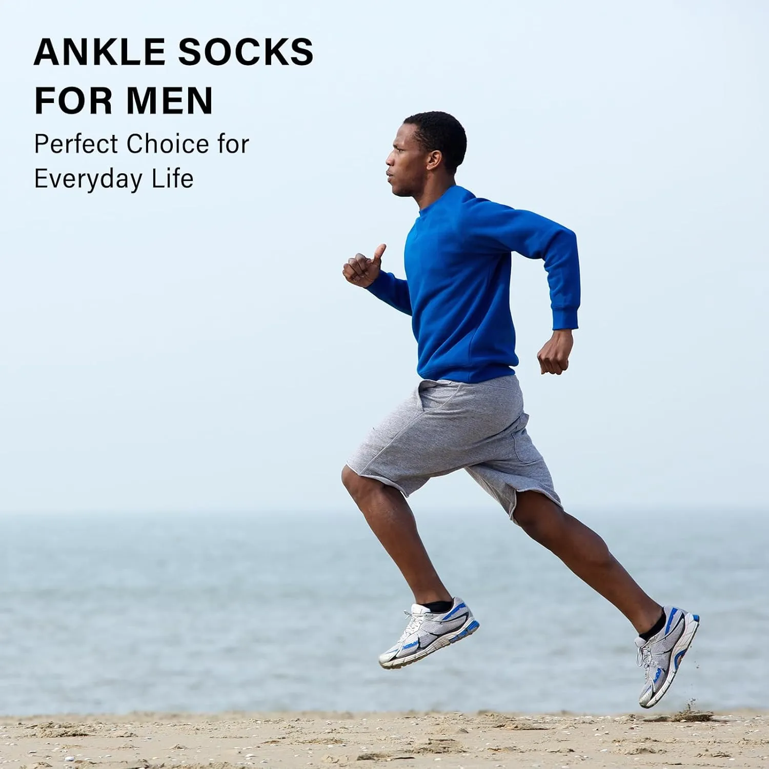 eallco 10 Pairs Mens Ankle Socks Low Cut Socks for Men Athletic Socks Breathable Cushioned