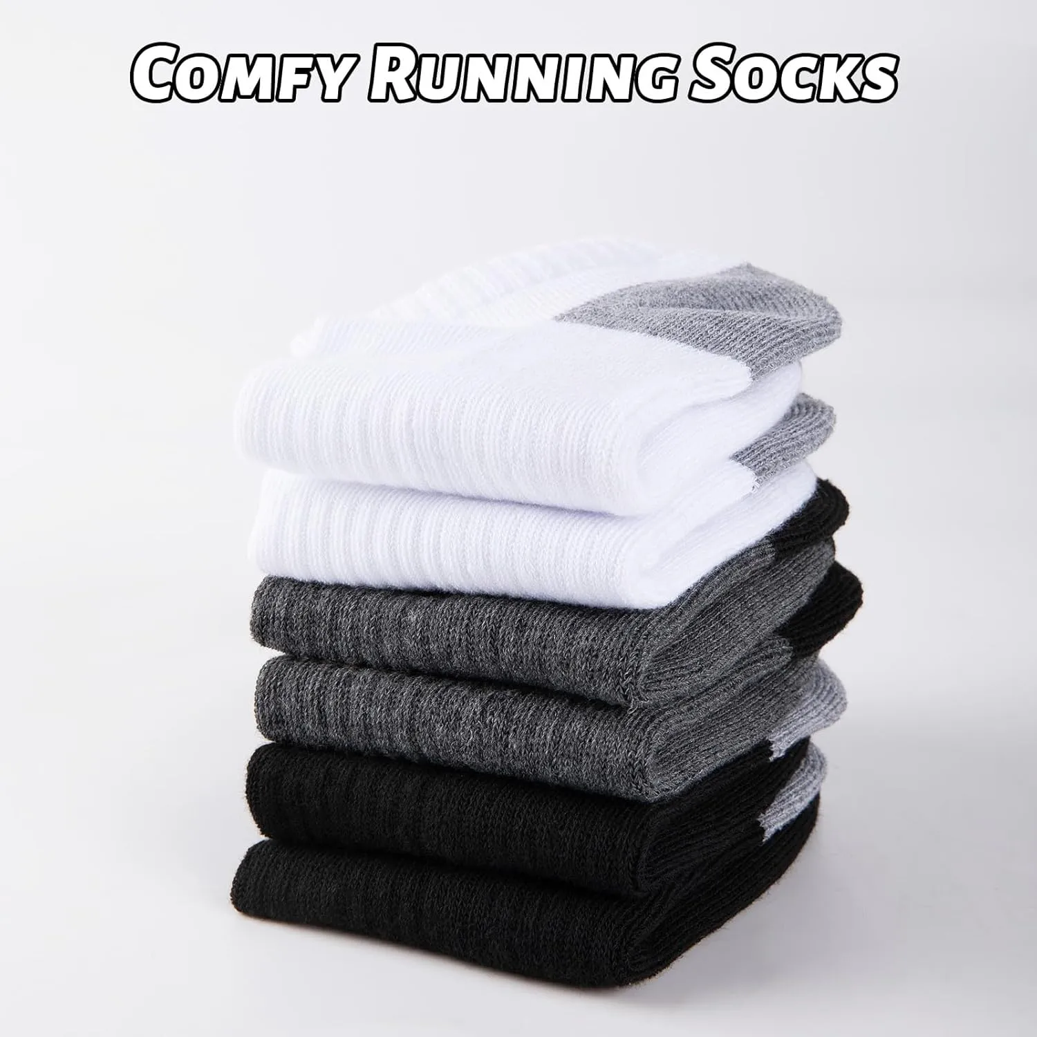 eallco 10 Pairs Mens Ankle Socks Low Cut Socks for Men Athletic Socks Breathable Cushioned