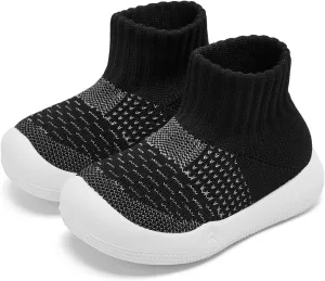 Eashi Baby Boy Girl Non-Skid Indoor Infant Walking Shoes Breathable Warm Elastic Sock Shoes with Memory Sole Protect Toes Outdoor Sneakers