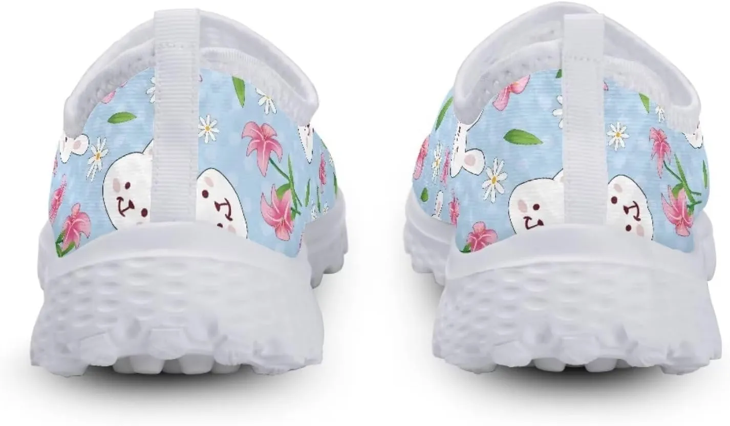 Easter Sport Sneakers Tennis Shoes for Women US 5.5-11.5 Slip On Loafer Shoes