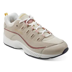 Easy Spirit Women's Romy25 Sneaker, Light Natural Suede, 9.5