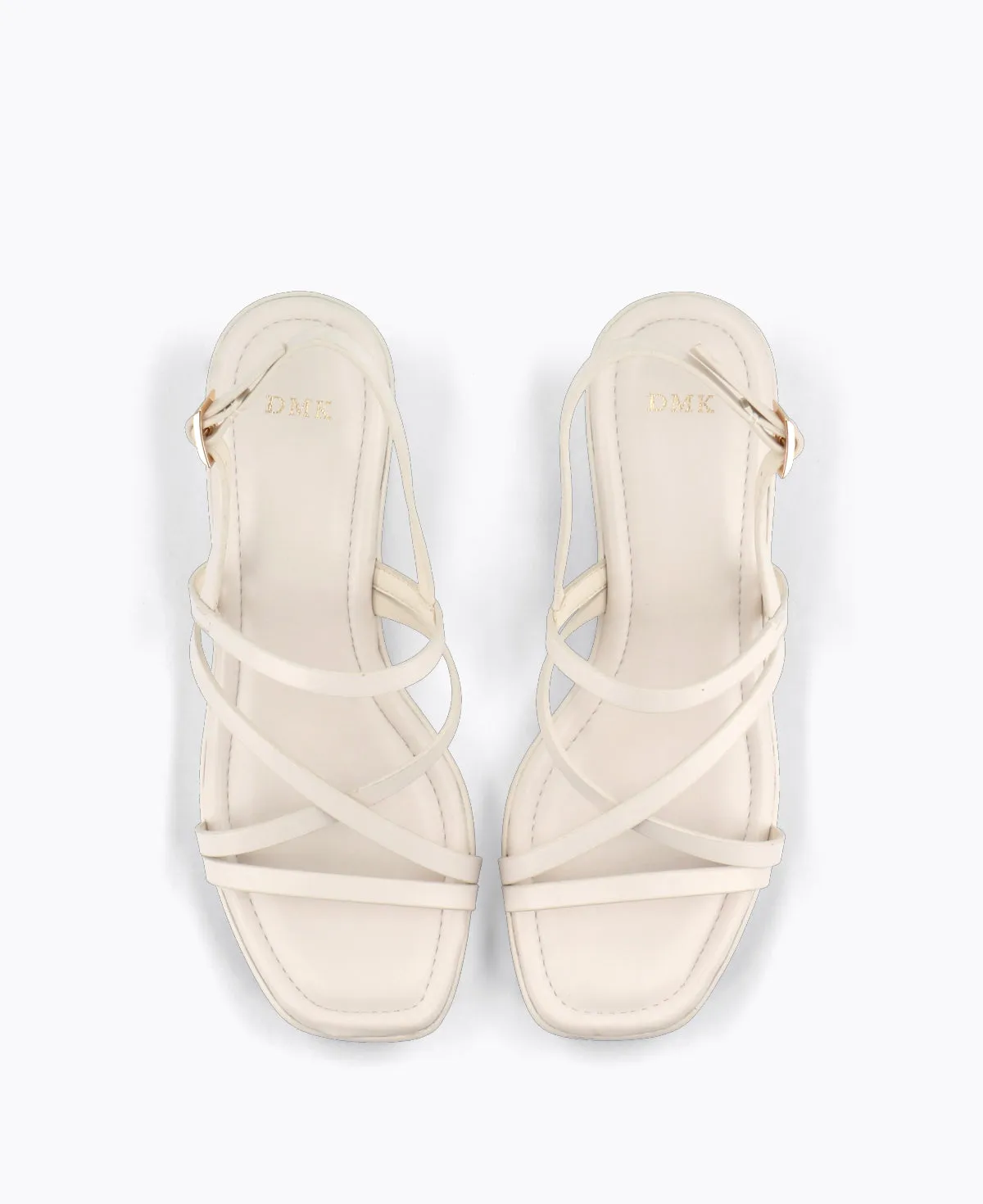 Esmeralda Platform Heel Sandals - Beige
