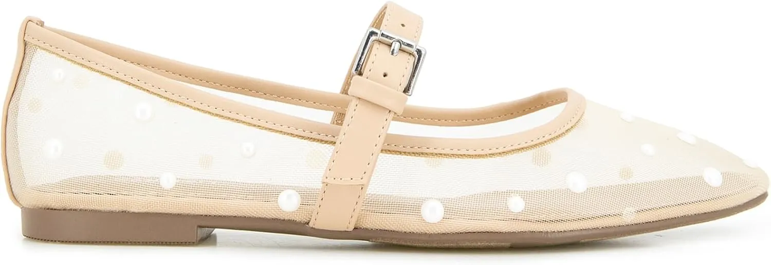 Esprit Women's Nicola Mj Pearl Mary Jane Flat