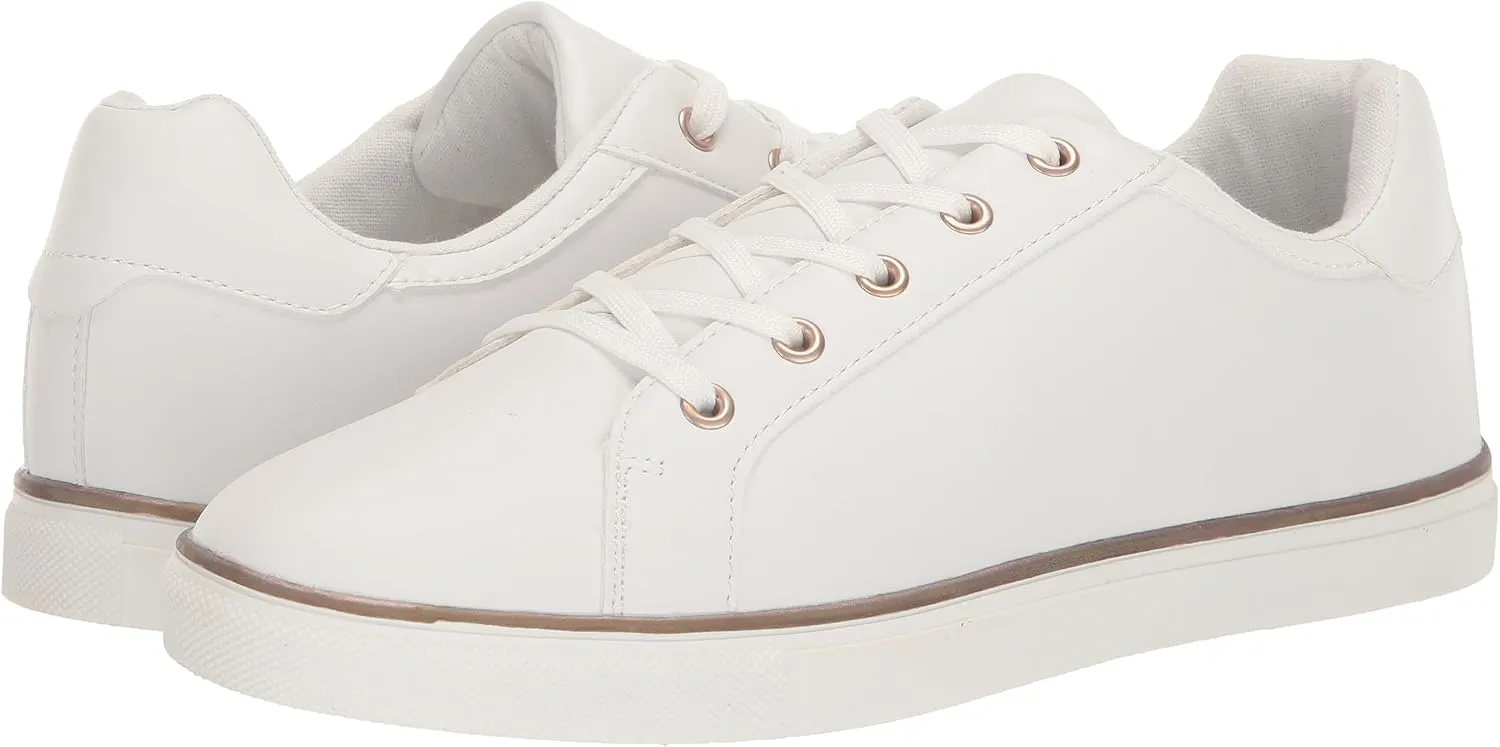 EVANS Women's Wide Fit Metallic Stripe Trainer Sneaker