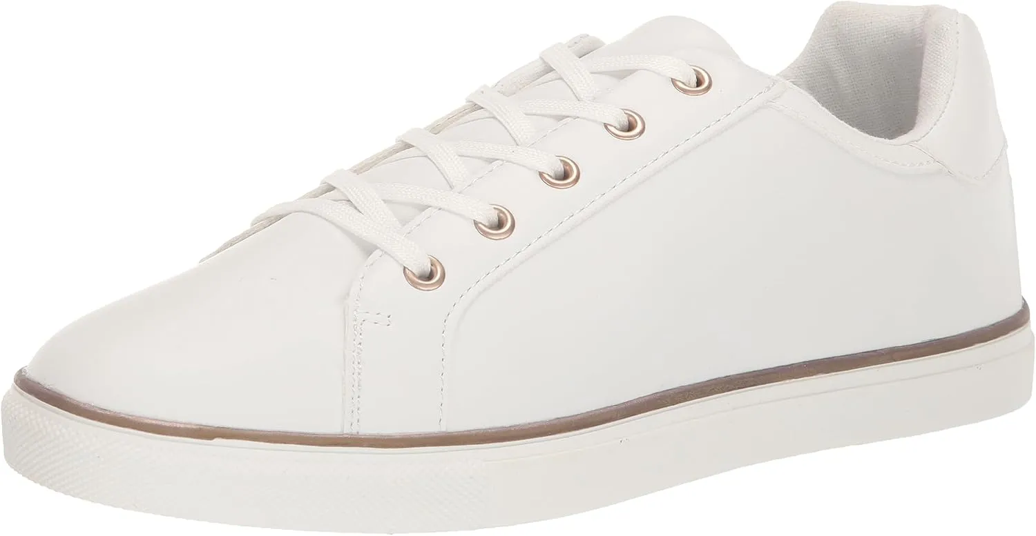 EVANS Women's Wide Fit Metallic Stripe Trainer Sneaker