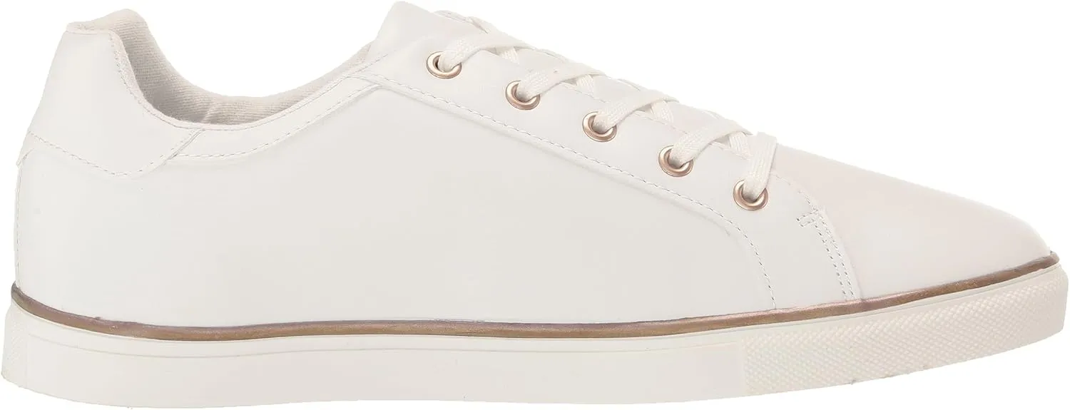 EVANS Women's Wide Fit Metallic Stripe Trainer Sneaker