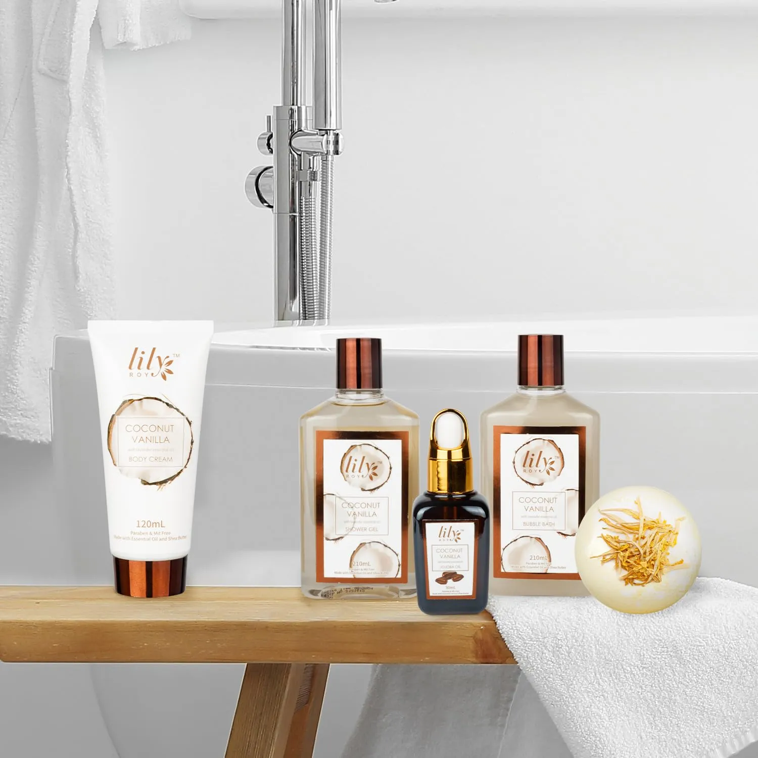 Fathers Day Gifts for Men Dad Coconut Vanilla Spa Gift Basket for Women 17-Piece Luxury Bath and Body Basket Set with Shower Gel Self Care Pampering Gifts for Mothers Day, Christmas, Birthday Gift