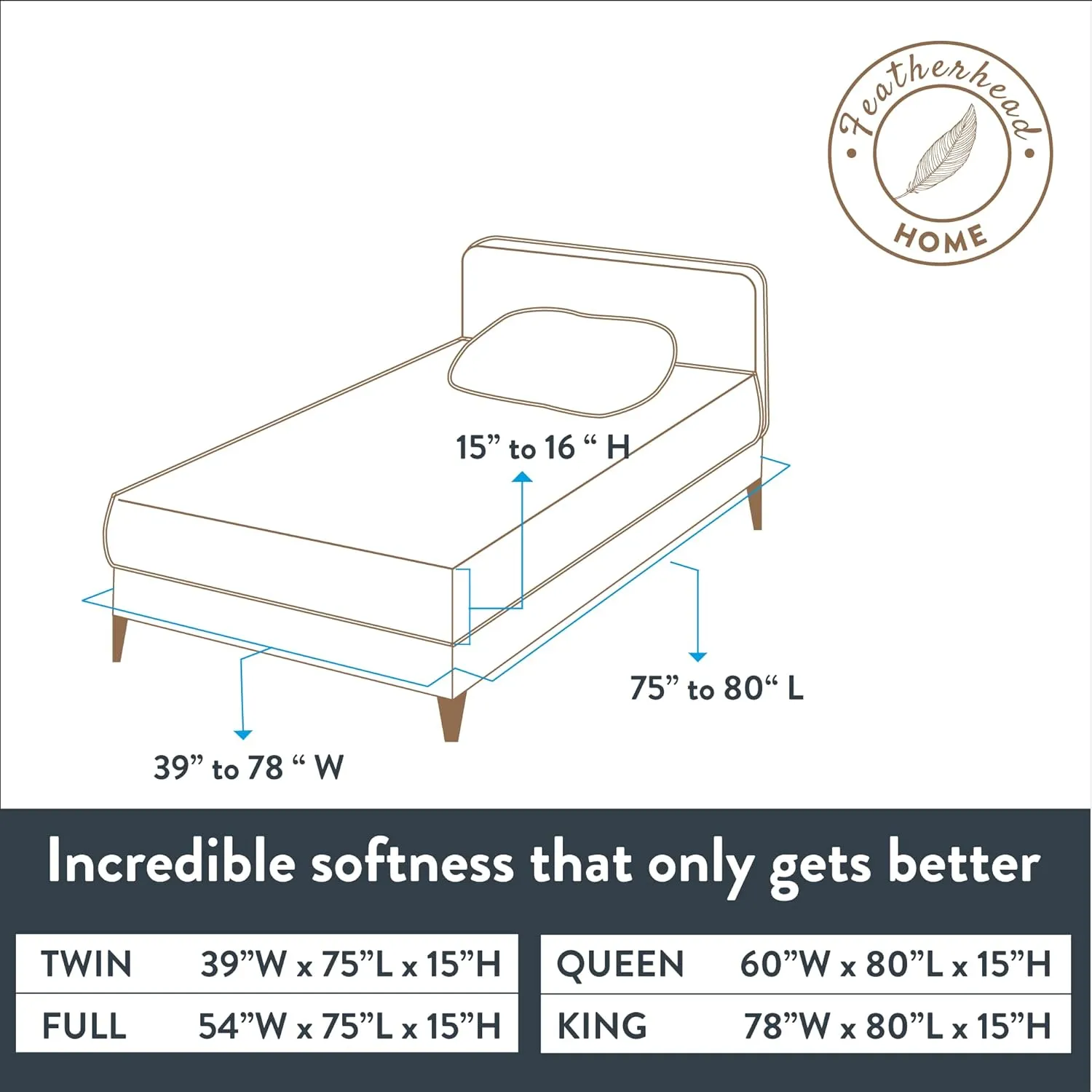 Featherhead 100% Cotton 4PCs Flannel Sheet Set | Double-Brushed for Extra Softness, Warm & Breathable, Extra Deep Pockets fits Up to 17” (Beige, Queen)