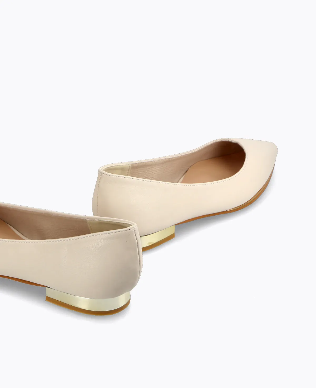 Felicity Flat Pumps - Beige