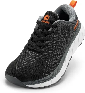 FitVille Wide Toe Box Men's Cushioned Extra Wide Width Non Slip Running Shoes - Comfortable Lightweight Walking Shoes