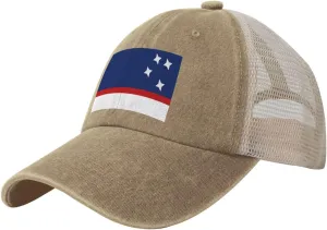 Flag of Patagonia Baseball Cap Women Men Mesh Back Denim Hat Vintage Trucker Hats Dad Caps