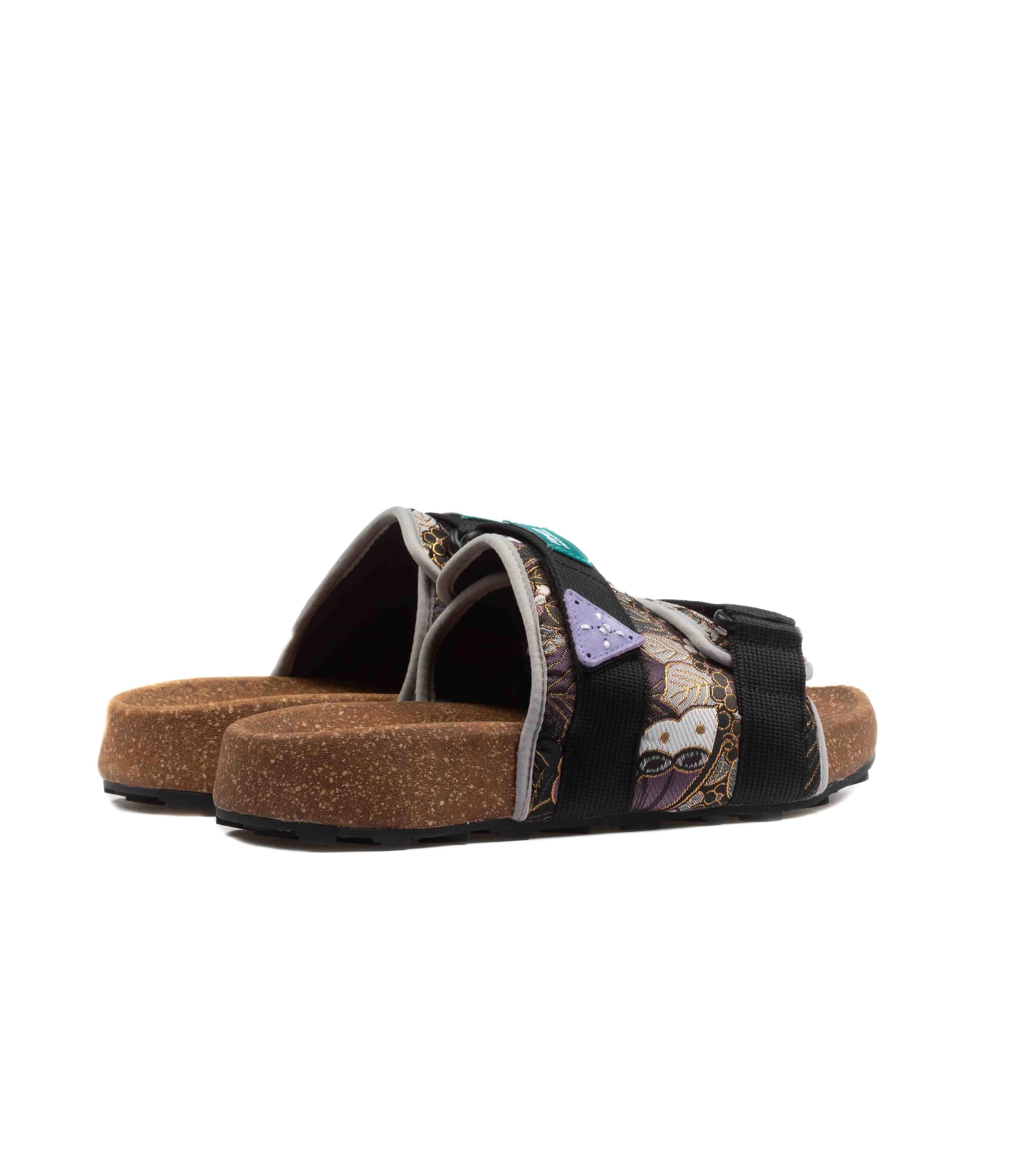 Flower Mountain Niwa Slipper Uni.Nishijin-Ori Suede