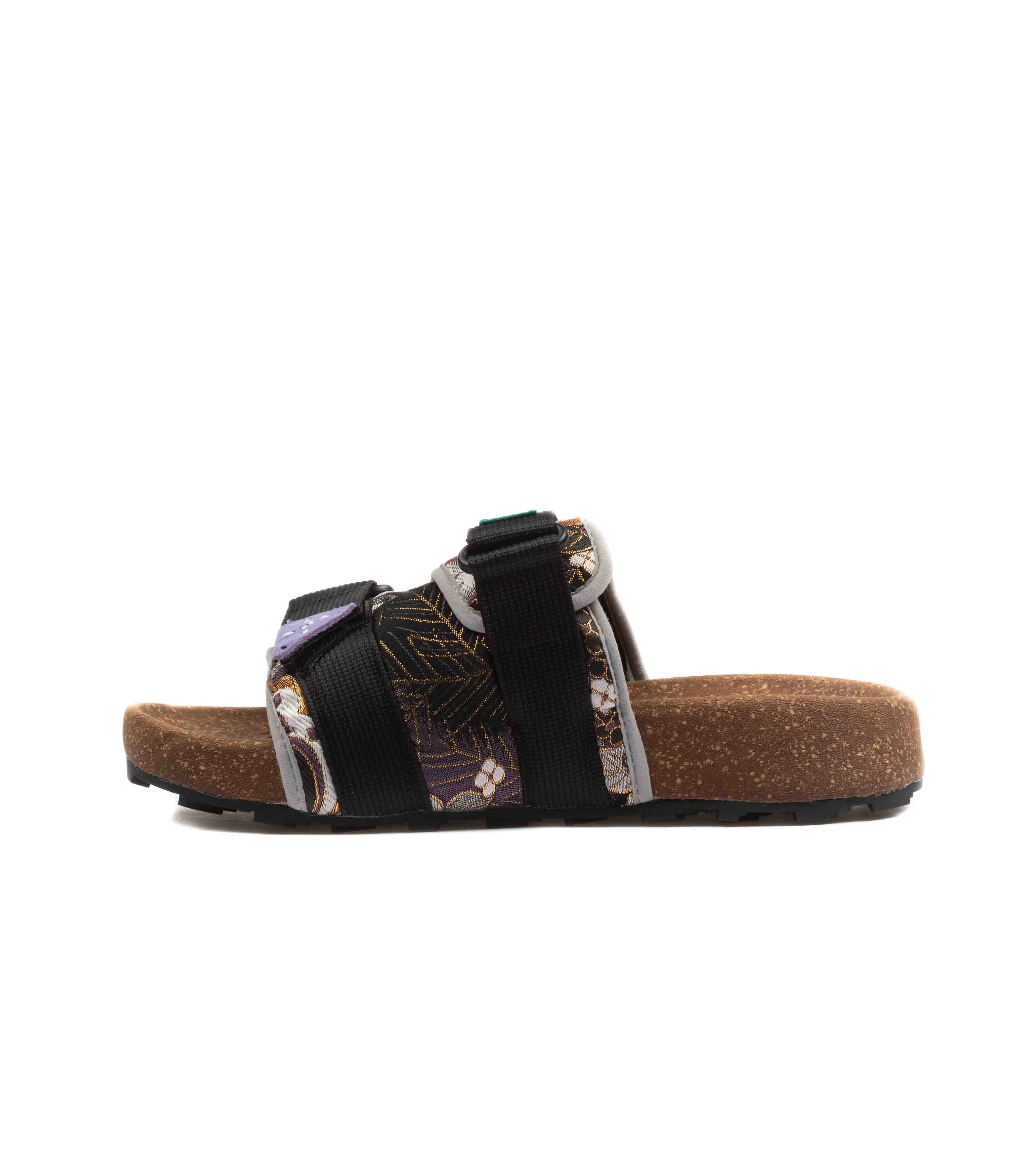Flower Mountain Niwa Slipper Uni.Nishijin-Ori Suede