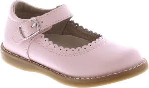 FOOTMATES Allie Leather Mary Jane Shoes for Girls - Girls Dress Shoes with Wide Toe Box, Comfort Insoles, and Non-Slip Non-Marking Outsoles