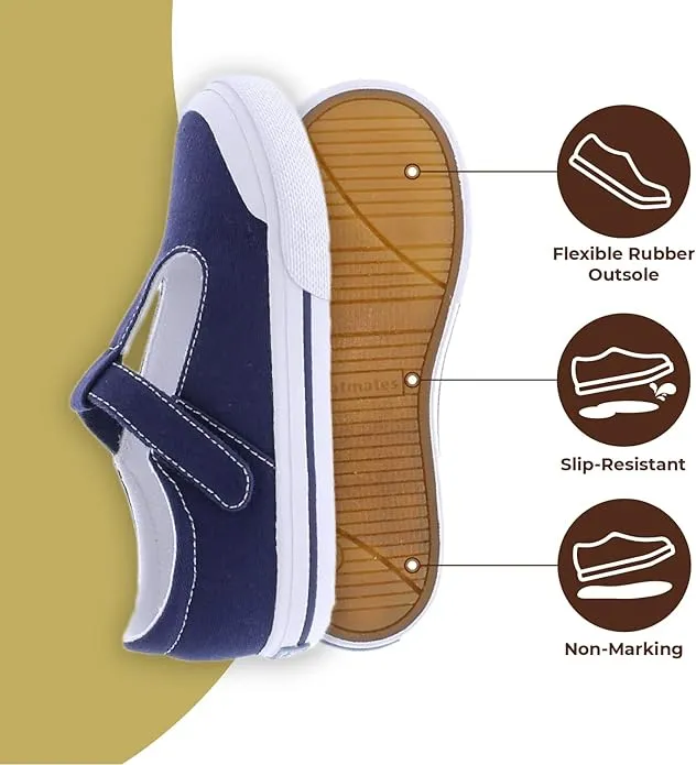 Footmates Drew T-Strap Leather Sneaker- Rose