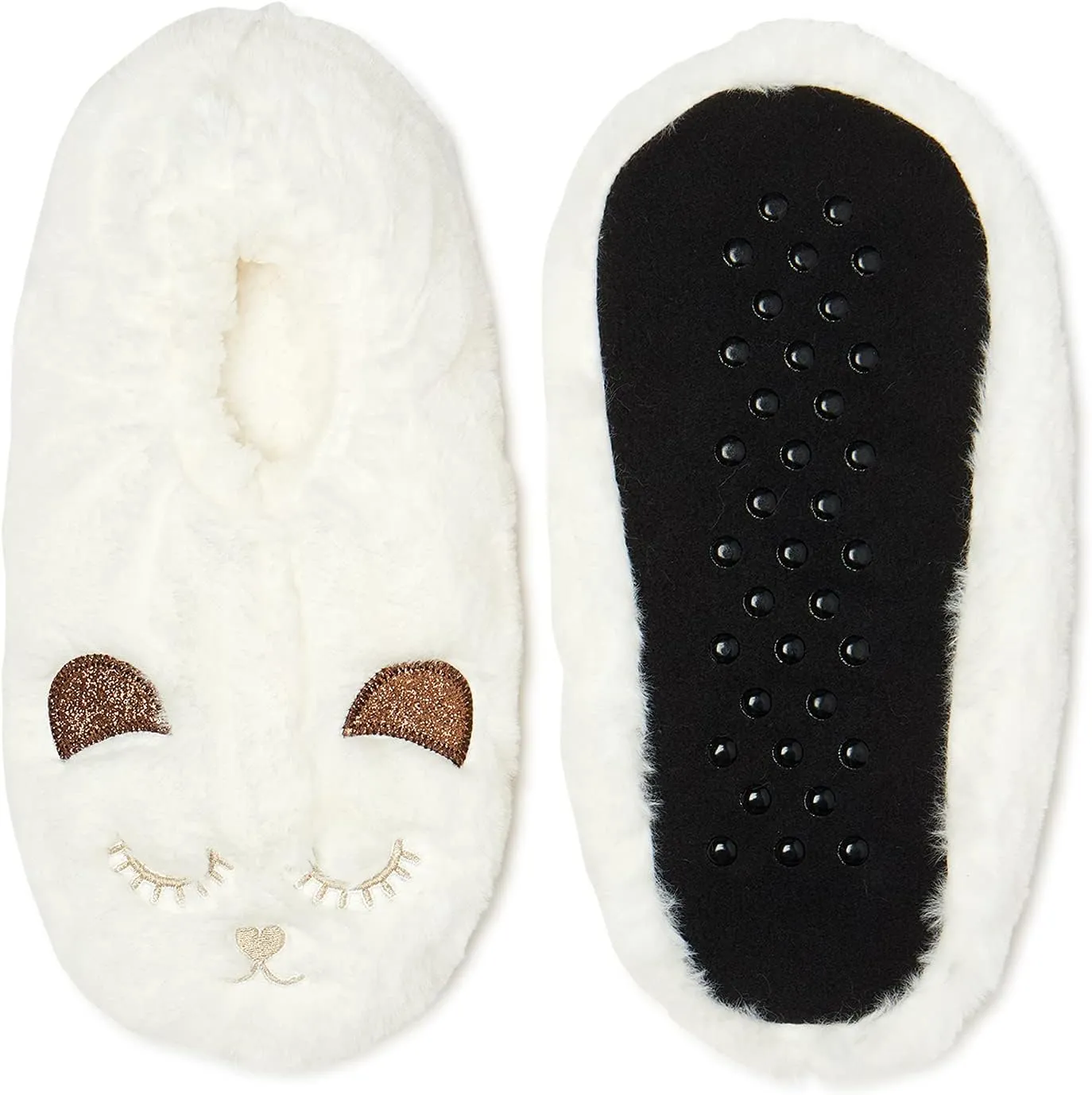 Fuzzy Babba Women's Slipper Socks ~ Bottom Grippers ~ Lightweight ~ Women Shoe Size 7-9.5