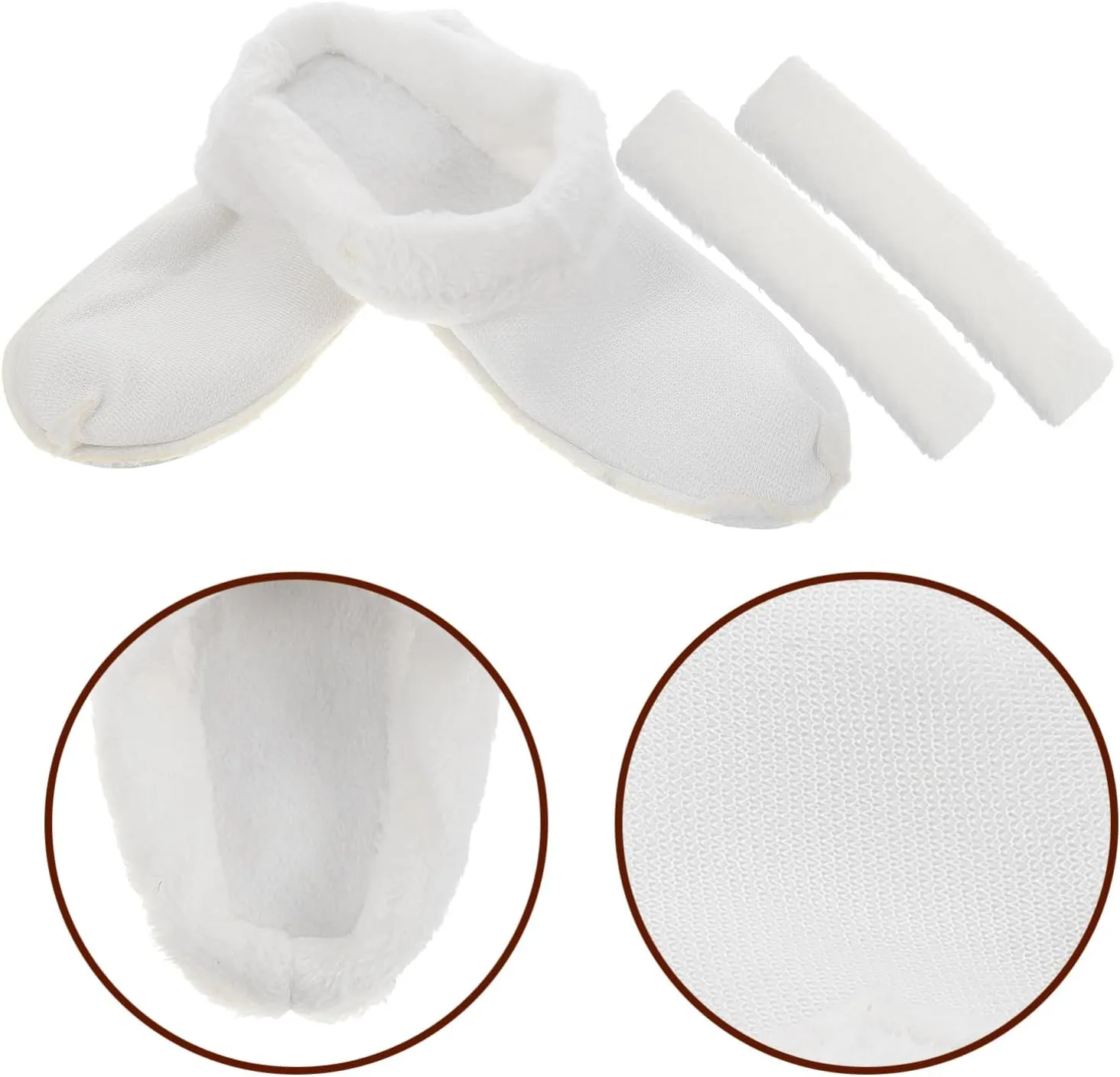 Fuzzy Shoe Insoles House Slipper Insert Warm Liner Insoles for Clogs Replacement Sandals Comfort Lining Cold Weather Size 8