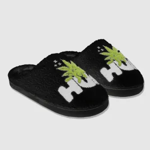 FUZZY SLIPPER BLACK