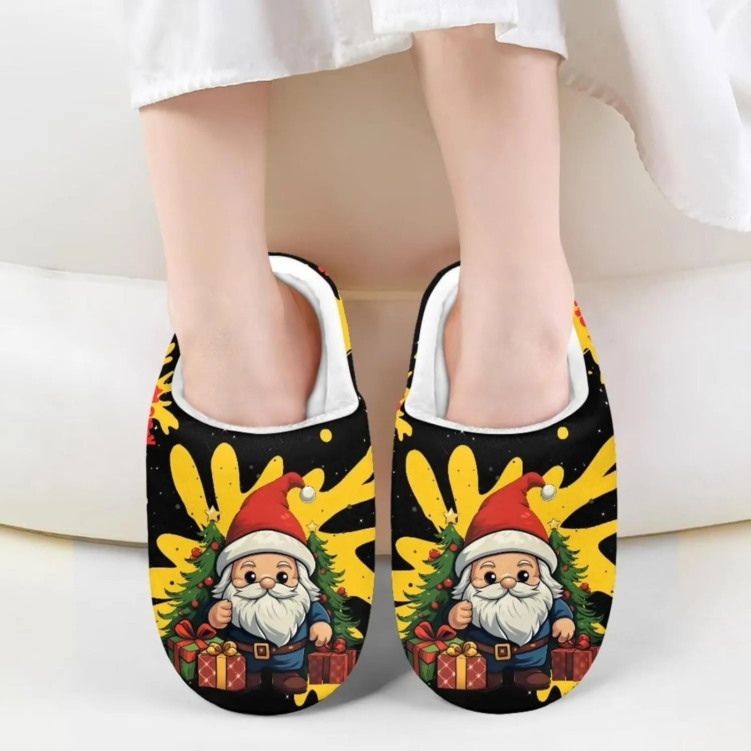 Fuzzy Slippers for Girls Unisex-Child Plush House Shoes Boys Cozy Slippers