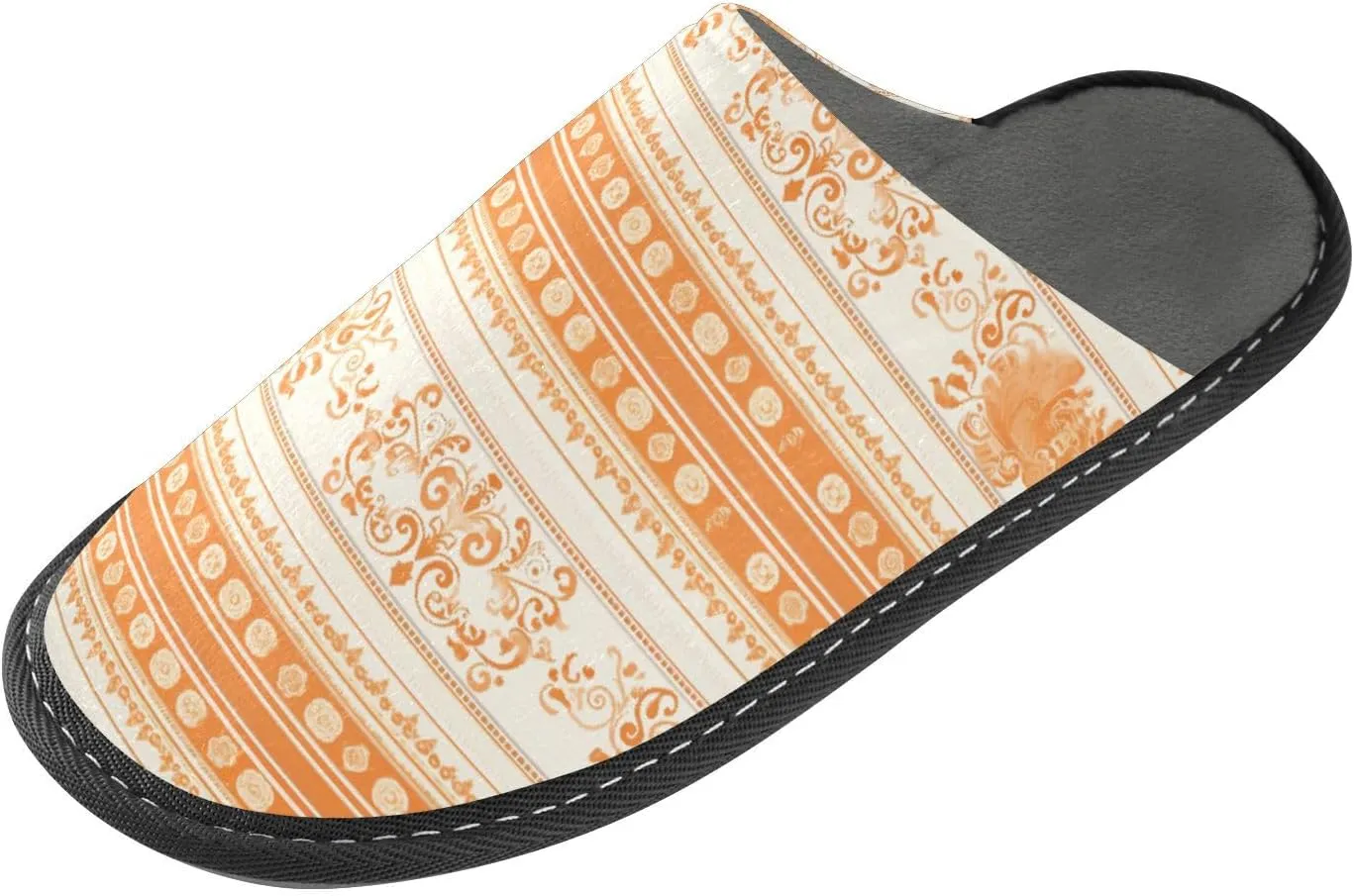 Fuzzy Slippers for Women Men Cozy Memory Foam Scuff Slippers Warm House Shoes Indoor/Outdoor